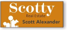 (image for) Scotty Real Estate Standard White Square Corner badge