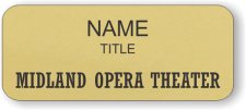 (image for) Midland Opera Theater Standard Gold badge