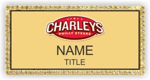 (image for) Charley\'s Grilled Subs Bling Gold badge