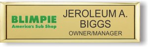 (image for) Blimpie Small Executive Gold badge