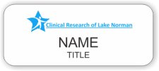 (image for) Clinical Research of Lake Norman Standard White badge