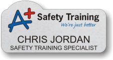 (image for) A+ Safety Training Silver Shaped Badge