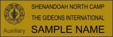 (image for) Gideon's International Shenandoah North Camp - Gold Badge