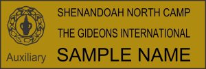 (image for) Gideon\'s International Shenandoah North Camp - Gold Badge