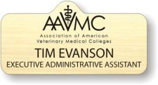 (image for) AAVMC Shaped Gold Badge