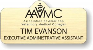 (image for) AAVMC Shaped Gold Badge