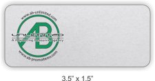 (image for) AB Unlimited Standard Silver Badge - Logo Only 3.5x1.5