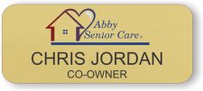 (image for) Abby Senior Care Gold Round Corners Badge