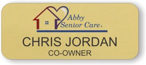 (image for) Abby Senior Care Gold Round Corners Badge