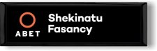 (image for) ABET Small Executive Black Badge with Stacked Name