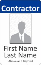 (image for) Above and Beyond Construction Photo ID Badge