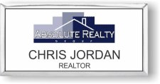 (image for) Absolute Realty Group Executive White Silver Framed Badge
