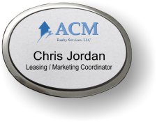 (image for) ACM Realty Services Silver Executive Oval Badge