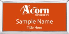 (image for) The Acorn Newspapers Executive Silver Orange Badge