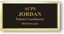 (image for) ACPS Executive Black Gold Framed Badge