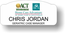 (image for) ACT Eldercare Services / Home Care Advantage White Shaped Badge