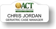 (image for) ACT Eldercare Services White Shaped Badge
