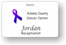 (image for) Adams County Cancer Center White Badge
