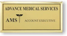 (image for) Advance Medical Services Title Only Gold Executive Badge