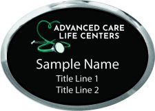 (image for) Advanced Care Life Centers Oval Executive Silver Other badge