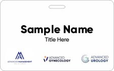 (image for) Advanced Urology ID Horizontal badge Tri Logo