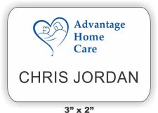 (image for) Advantage Home Care Large White Badge