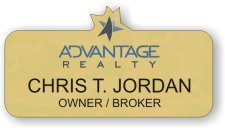 (image for) Advantage Realty - Monterey Gold Shaped Badge