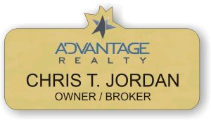 (image for) Advantage Realty - Monterey Gold Shaped Badge