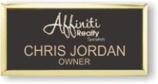 (image for) Affiniti Realty Specialists Executive Black Gold Framed Badge