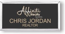(image for) Affiniti Realty Specialists Executive Black Silver Framed Badge