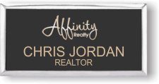 (image for) Affinity Realty Executive Black Silver Framed Badge
