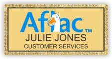 (image for) Aflac Gold Bling Badge