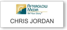 (image for) Afterglow Media White Badge