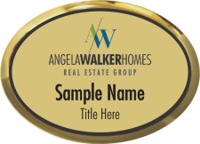 (image for) Angela Walker Homes Real Estate Group Gold Oval Executive Badge