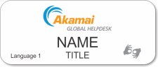 (image for) Akamai Technologies Standard White ASL Badge