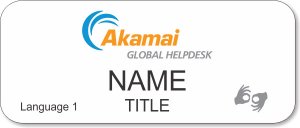 (image for) Akamai Technologies Standard White ASL Badge