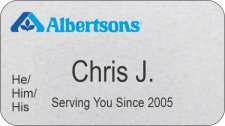 (image for) Albertsons Associate Silver Badge Pronoun