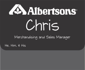 (image for) Albertsons Black Pocket Badge