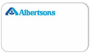 (image for) Albertsons White Logo Only Badge