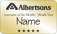 (image for) Albertsons Associate of the Month Gold Badge