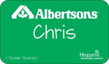 (image for) Albertsons Minor Green Badge with Diversity Logo