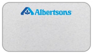 (image for) Albertsons Logo Only Silver Name Badge