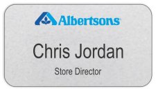 (image for) Albertsons Silver Name Badge