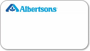 (image for) Albertsons White Logo Only Name Badge