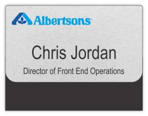 (image for) Albertsons Silver Pocket Badge