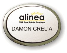 (image for) Alinea - Real Estate Boutique Executive Oval Silver Badge