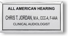 (image for) All American Hearing Silver Executive Badge