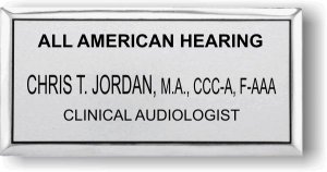 (image for) All American Hearing Silver Executive Badge