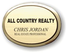 (image for) All Country Realty Executive Oval Gold Badge