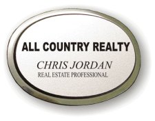 (image for) All Country Realty Executive Oval Silver Badge